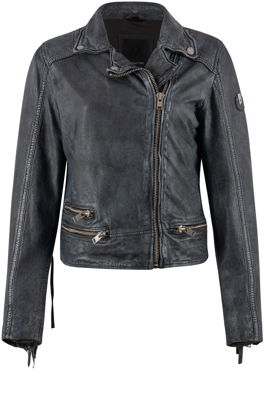 Mauritius Zoe Denim Blue Fringe Jacket