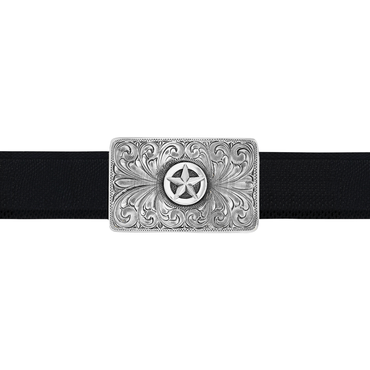 Clint Orms 1" Silver Star Trophy Buckle