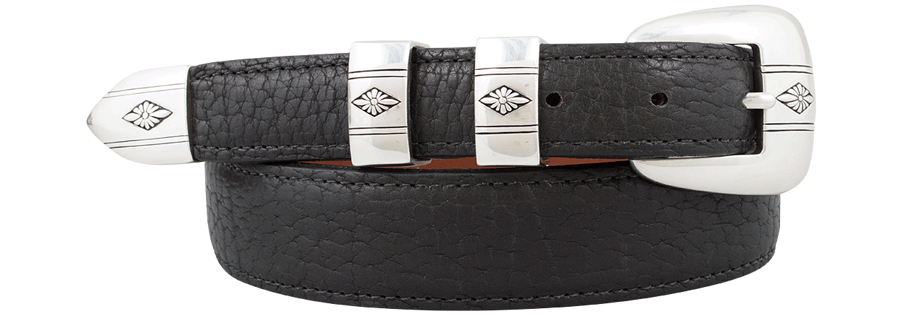 Chacon 1.25" American Bison Leather Belt