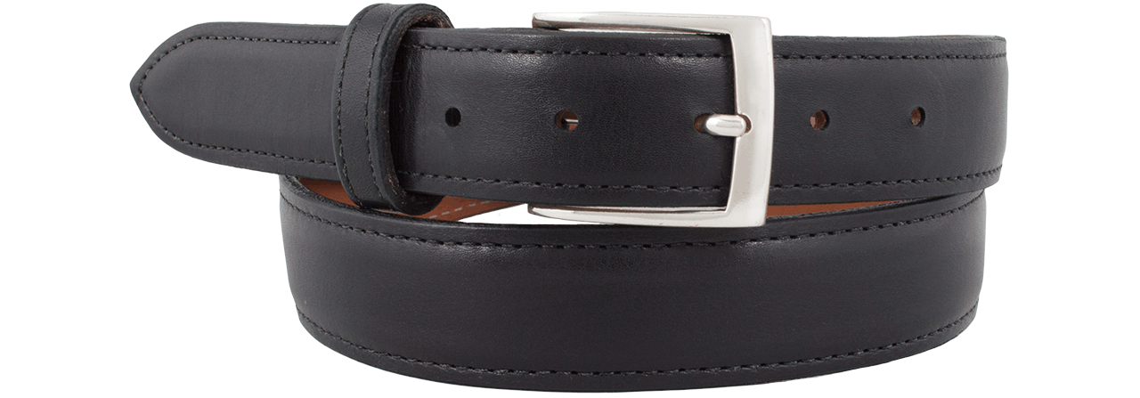 Chacon Spanish Calf Straight Belt - Black