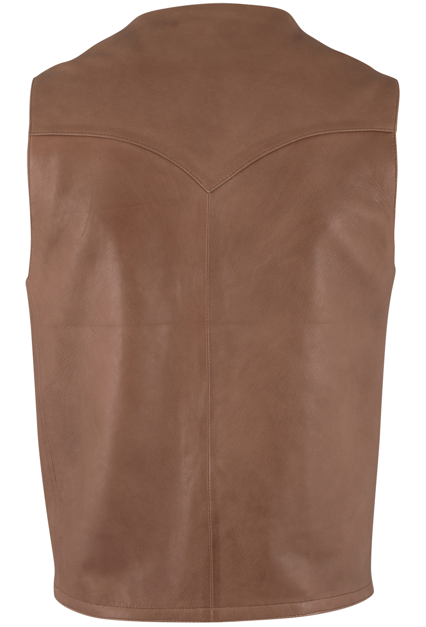 Scully Lambskin Vest - Brown