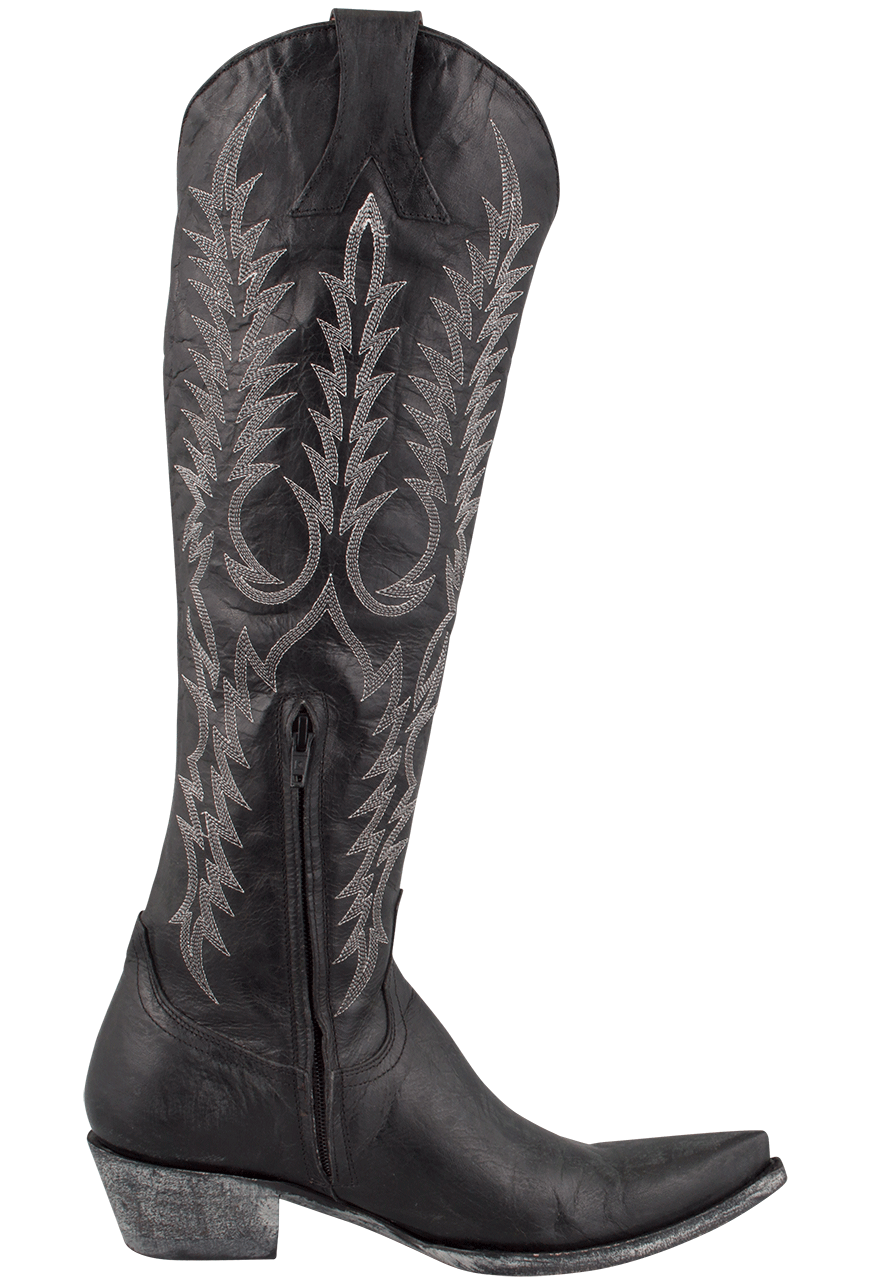 Old Gringo Women's Goat Mayra Cowgirl Boots - Black