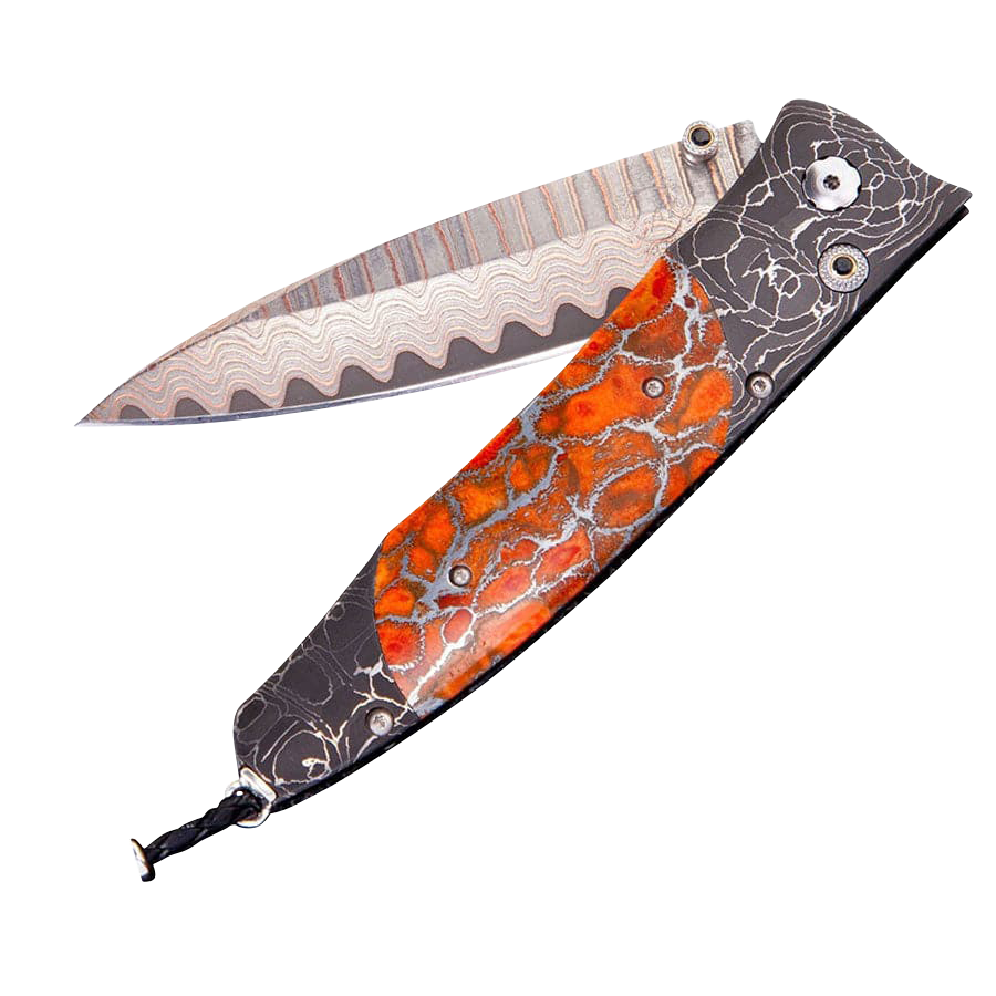 William Henry Gentac Blazing Apple Coral Knife