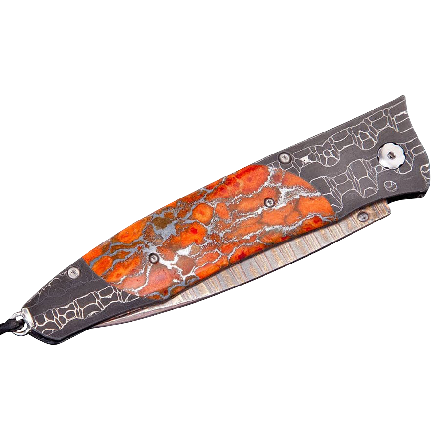William Henry Gentac Blazing Apple Coral Knife