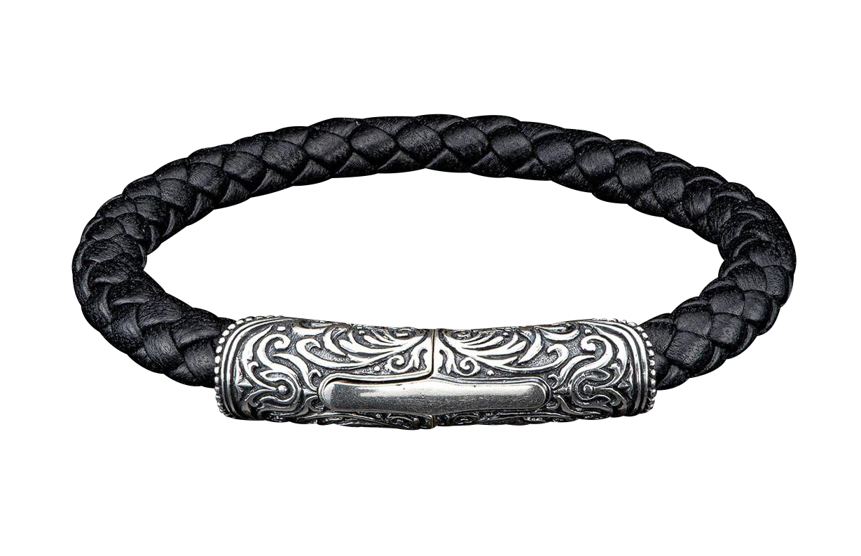 William Henry Silver & Black Milan Bracelet
