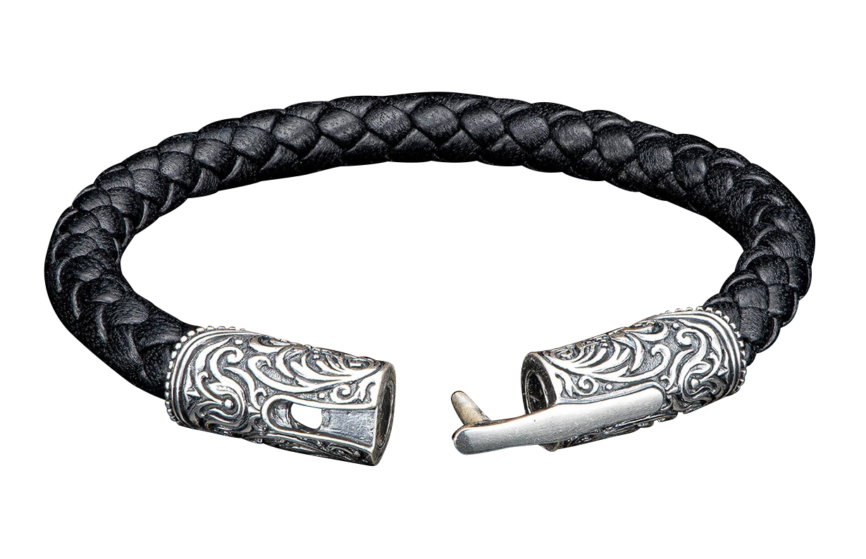 William Henry Silver & Black Milan Bracelet