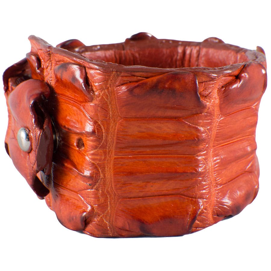 Kulu Crocodile Cuff - Tangerine