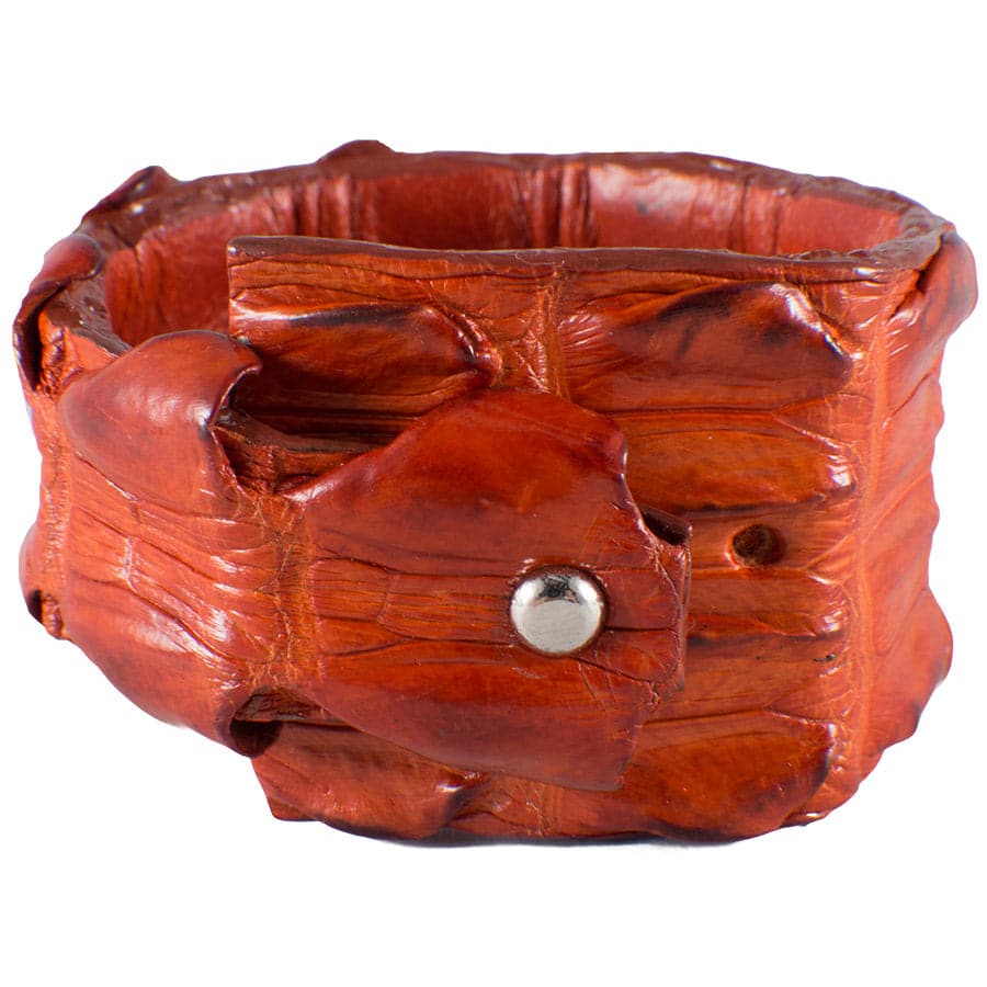 Kulu Crocodile Cuff - Tangerine