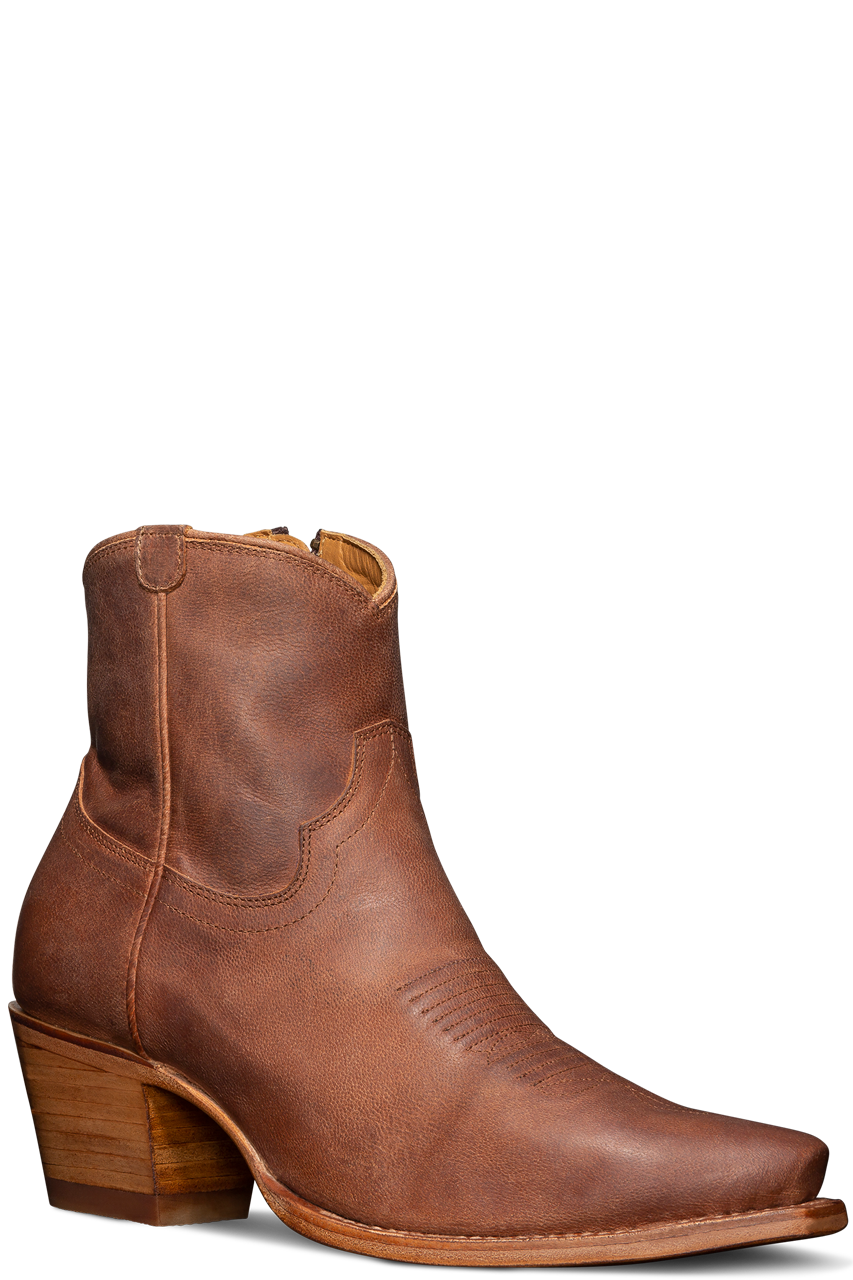 Tecovas Daisy Zip Bootie - Scotch