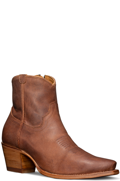 Tecovas Daisy Zip Bootie - Scotch