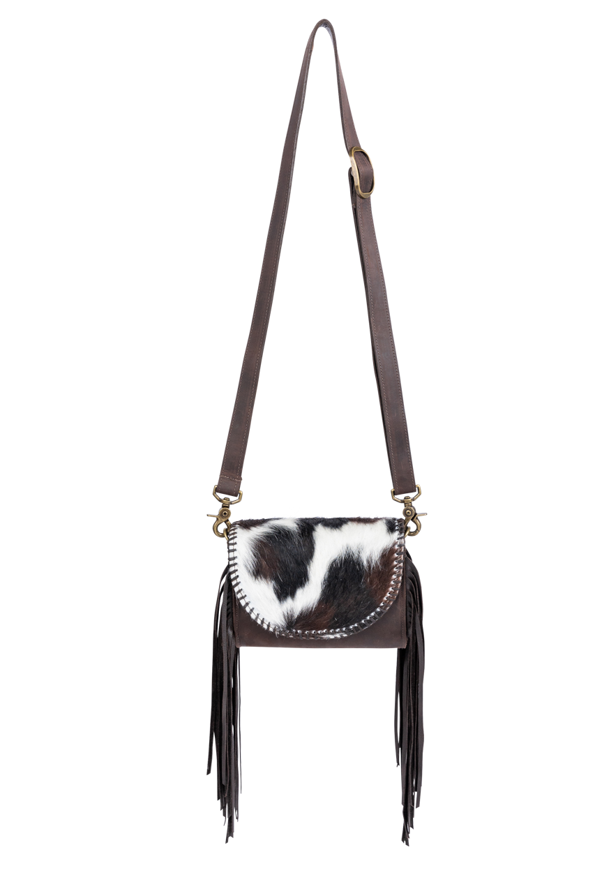 Juan Antonio Bison Hide Crossbody Purse