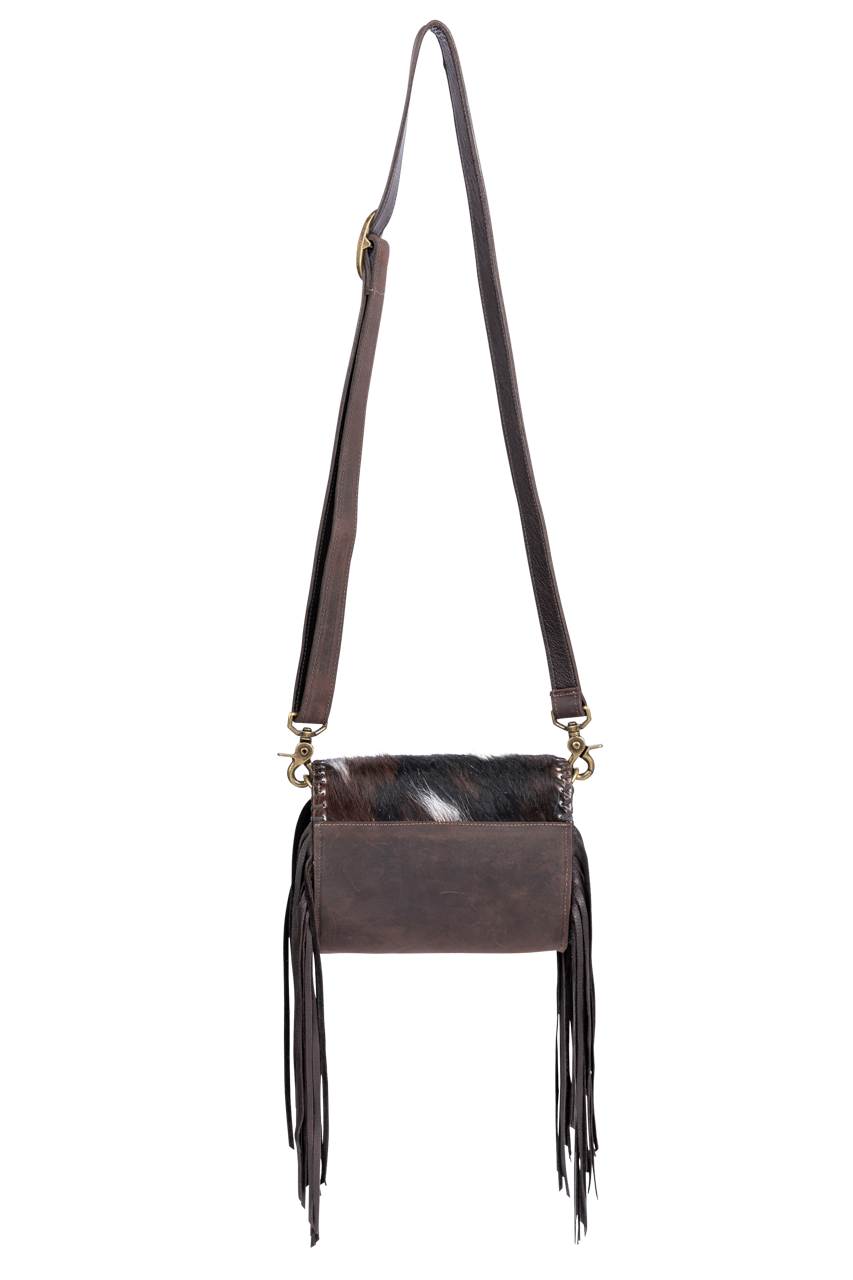 Juan Antonio Bison Hide Crossbody Purse