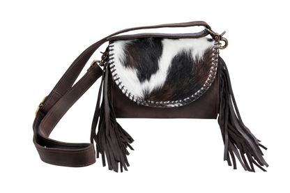 Juan Antonio Bison Hide Crossbody Purse