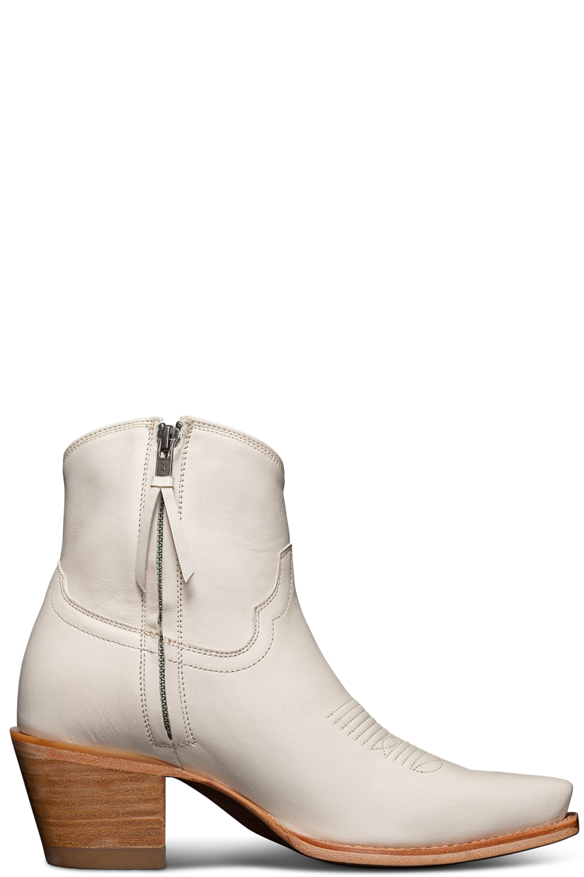 Tecovas Daisy Zip Bootie - Bone