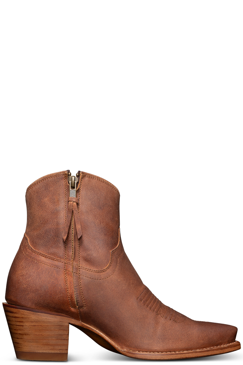 Tecovas Daisy Zip Bootie - Scotch