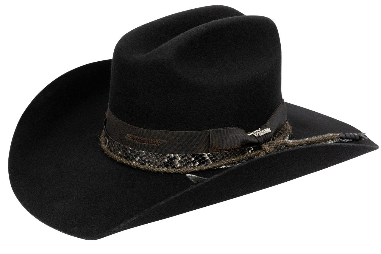 Bullhide Texas Hold Em' Felt Cowboy Hat - Black