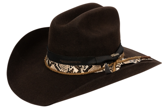 Bullhide Texas Hold Em' Felt Cowboy Hat - Chocolate