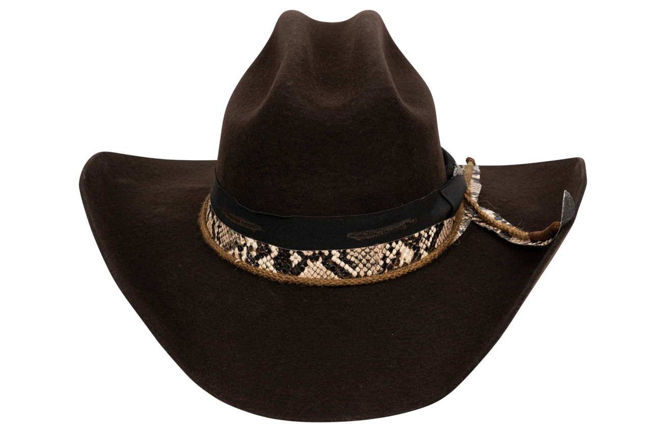 Bullhide Texas Hold Em' Felt Cowboy Hat - Chocolate