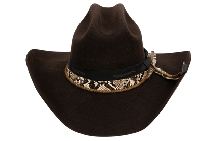 Bullhide Texas Hold Em' Felt Cowboy Hat - Chocolate