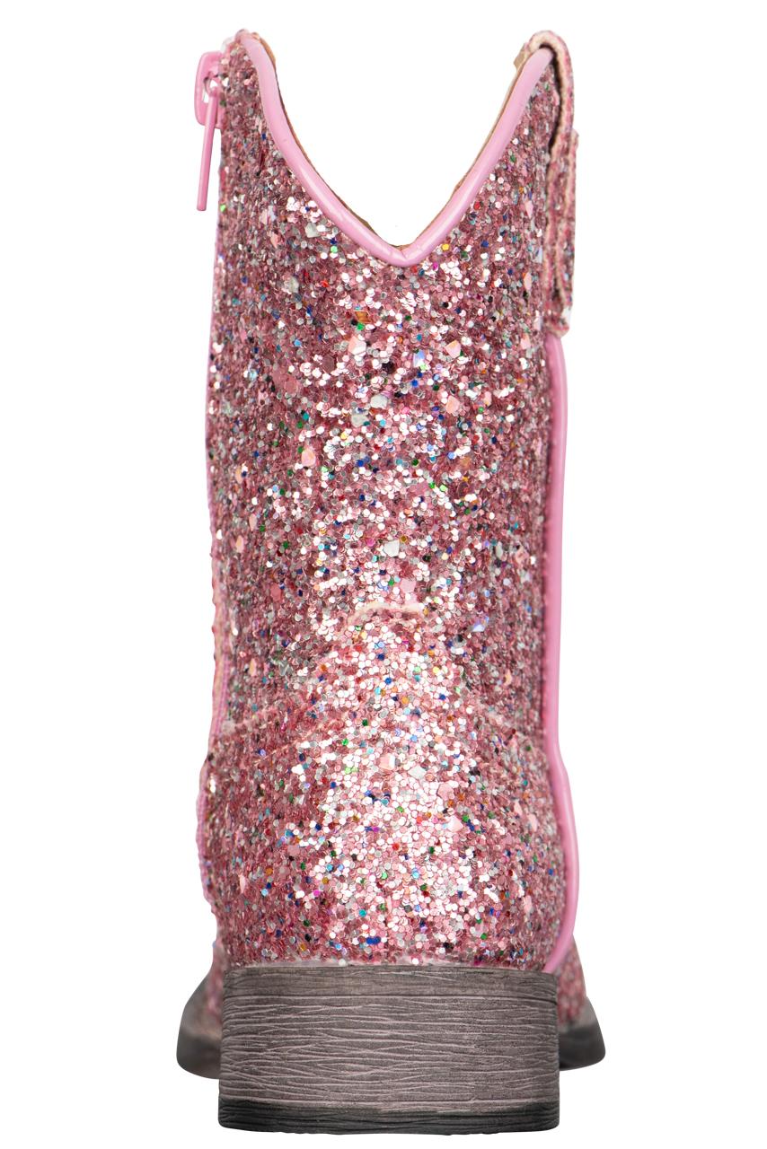 Roper Pink Glitter Galore Toddler Boots