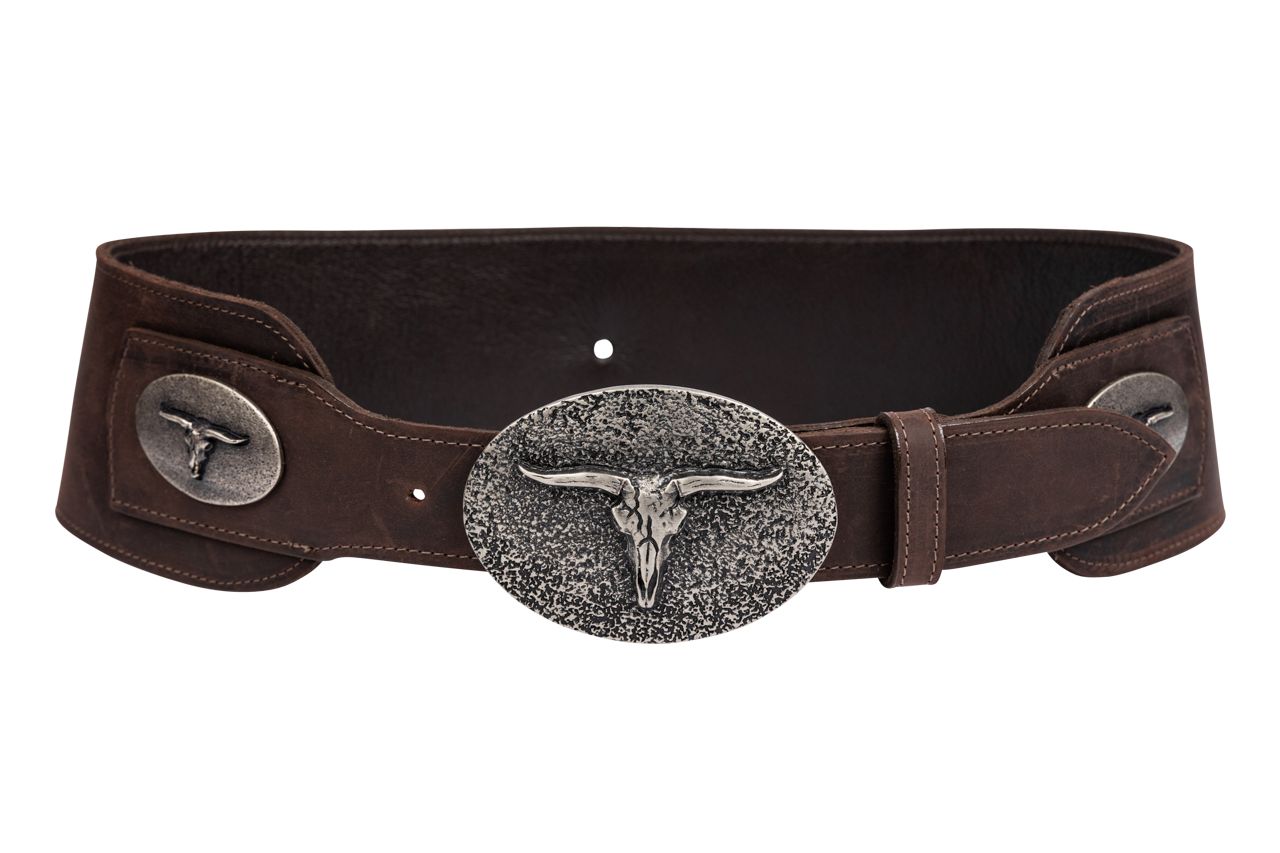 Juan Antonio Dark Brown Bison Belt