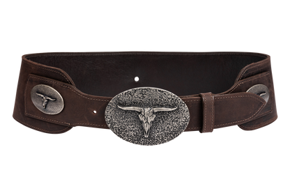 Juan Antonio Dark Brown Bison Belt