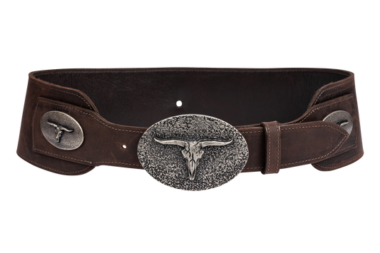 Juan Antonio Dark Brown Bison Belt