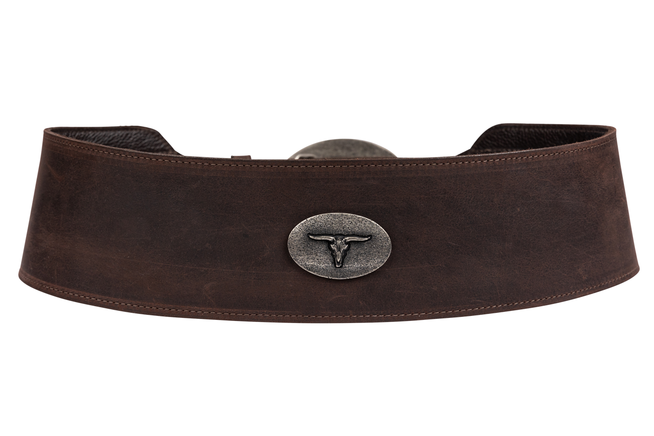 Juan Antonio Dark Brown Bison Belt