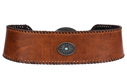 Juan Antonio Cognac Bison Belt