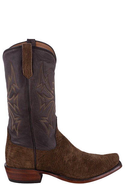 Rios of Mercedes Men's Hippo Cowboy Boots - Tan and Chocolate