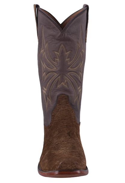 Rios of Mercedes Men's Hippo Cowboy Boots - Tan and Chocolate