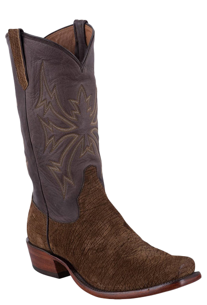 Rios of Mercedes Men's Hippo Cowboy Boots - Tan and Chocolate