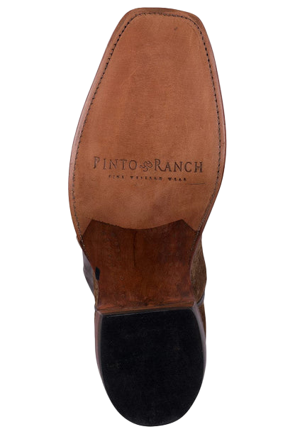 Rios of Mercedes Men's Hippo Cowboy Boots - Tan and Chocolate