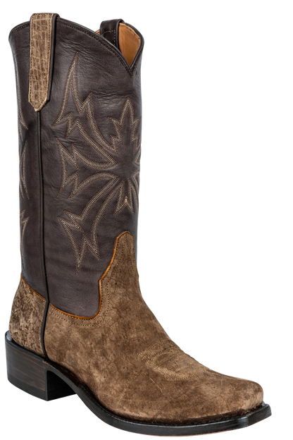 Rios of Mercedes Men's Hippo Cowboy Boots - Chocolate