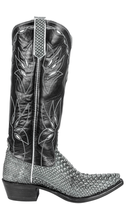 Rios of Mercedes Python Cowgirl Boots - Gray