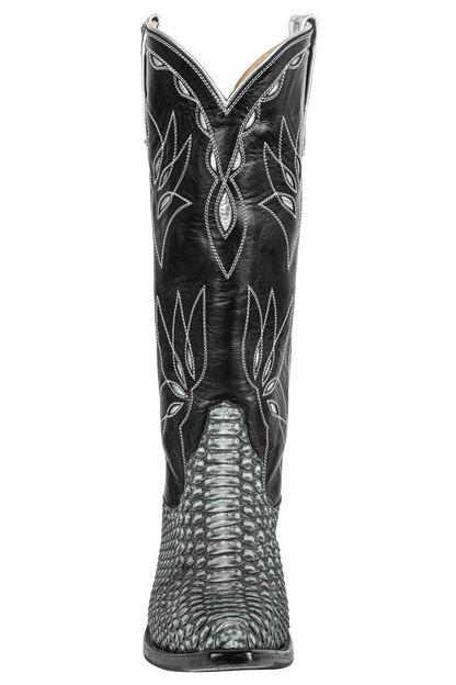 Rios of Mercedes Gray Python Cowgirl Boots