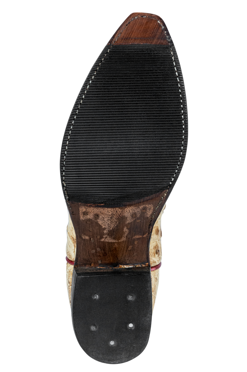 Rios of Mercedes Full Quill Ostrich Cowgirl Boots - Yellow