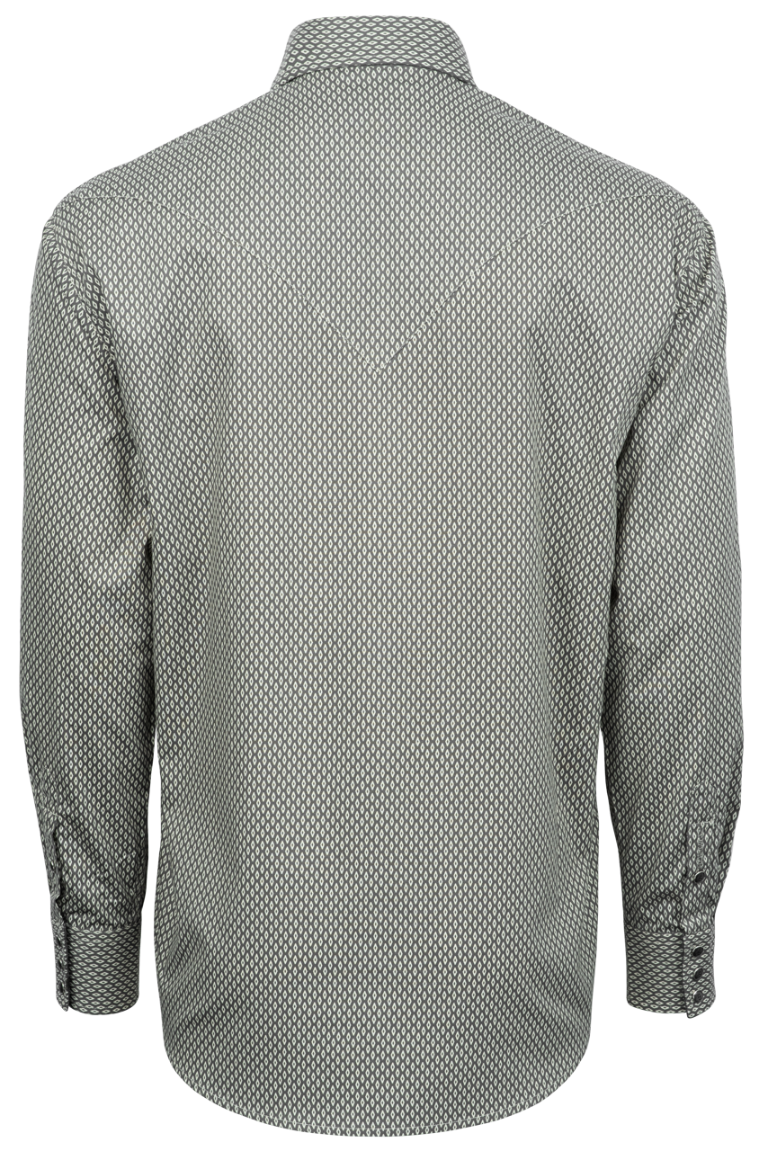 Stetson Men's 1831 Geometric Snap Front Shirt - Gray