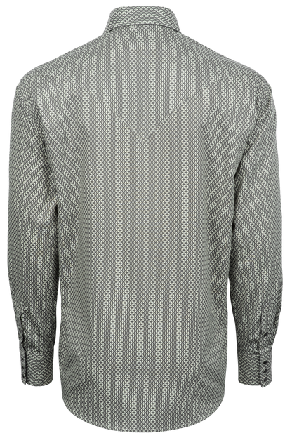 Stetson Men's 1831 Geometric Snap Front Shirt - Gray