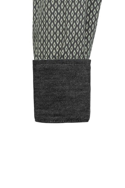 Stetson Men's 1831 Geometric Snap Front Shirt - Gray