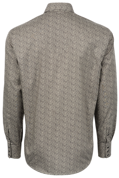 Stetson Men's Vintage Floral Snap Front Shirt - Gray