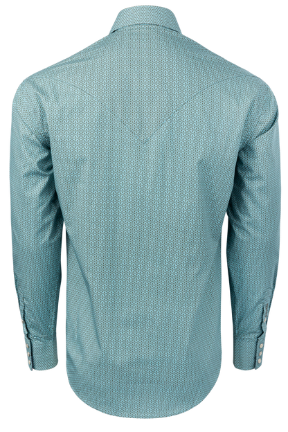 Stetson Men's Snap Front Shirt - Teal