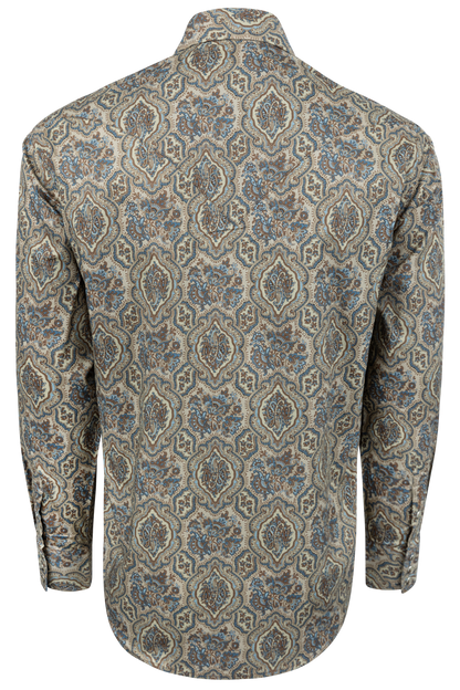 Stetson Men's Snap Front Shirt - Brown Medallion