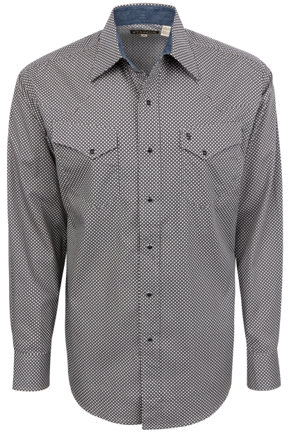 Stetson Men's Snap Front Shirt - Black Diamond