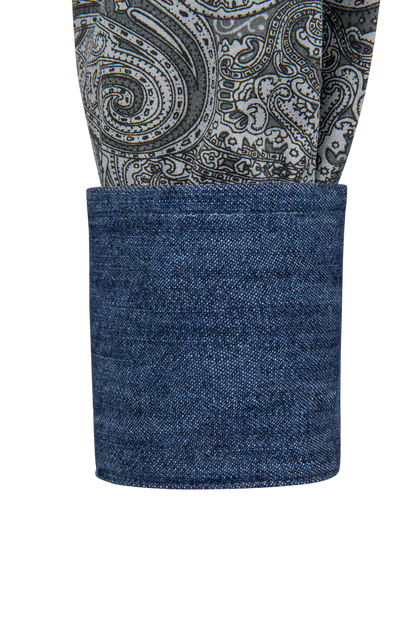 Stetson Men's Paisley Snap Front Shirt - Smoke