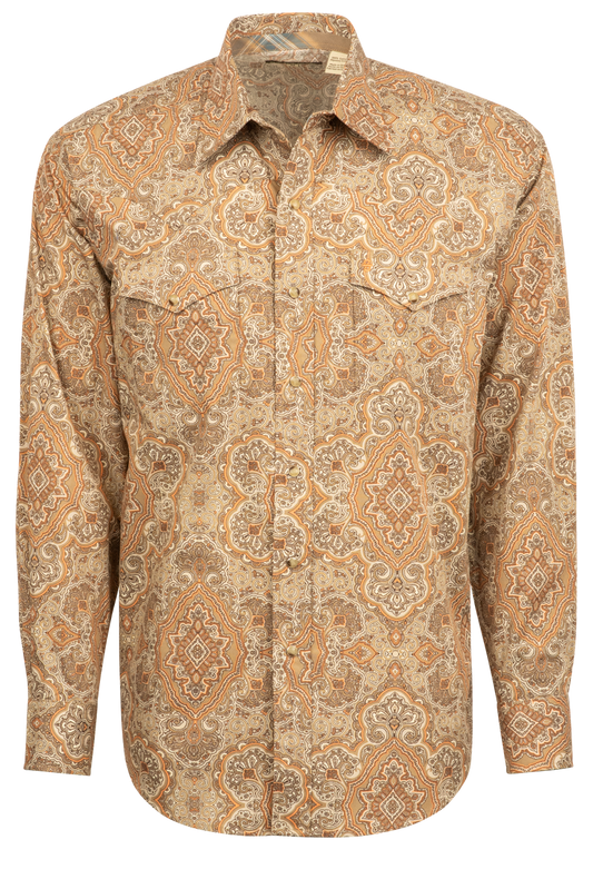 Stetson Men's Snap Front Shirt - Desert Paisley