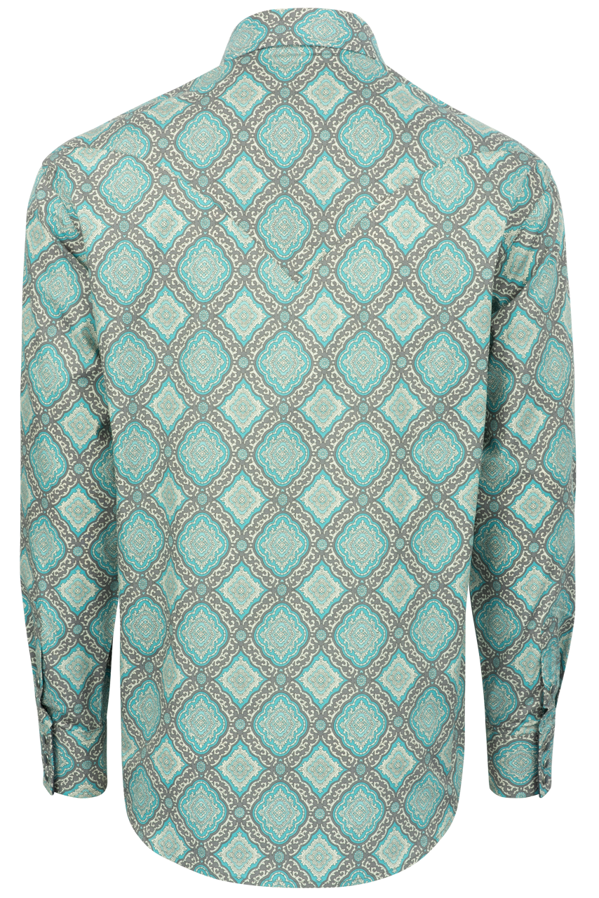 Stetson Men's Snap Front Shirt - Turquoise Medallion