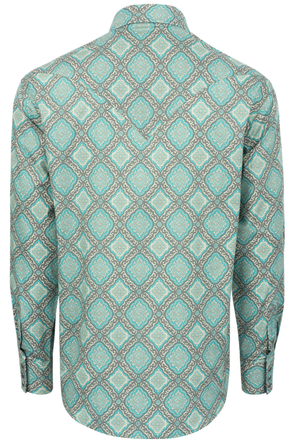 Stetson Men's Snap Front Shirt - Turquoise Medallion