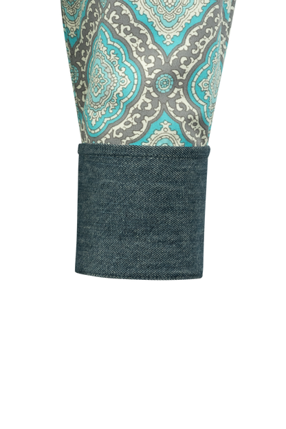 Stetson Men's Snap Front Shirt - Turquoise Medallion