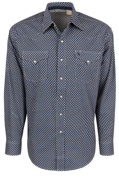 Stetson Men's Snap Front Shirt - Denim Diamonds